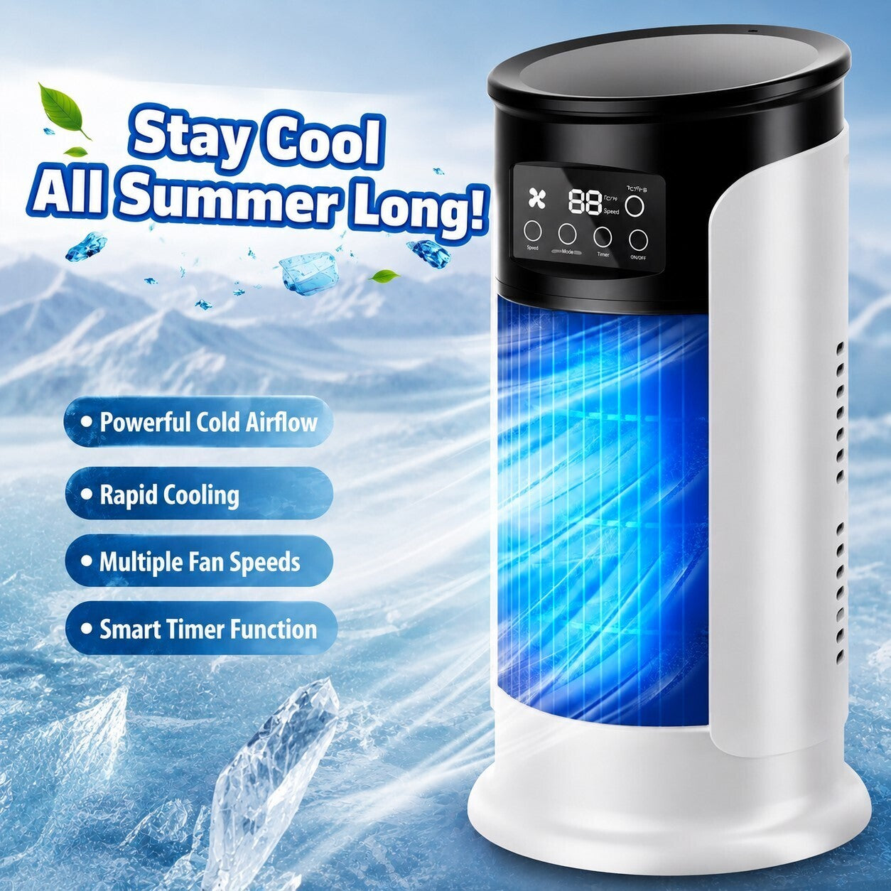 ALASKAFLOW Evaporative Air Cooler with 6 Speeds