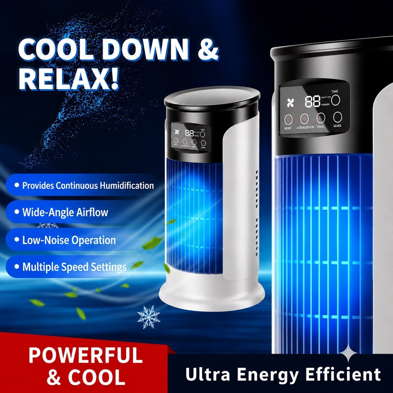 ALASKAFLOW Evaporative Air Cooler with 6 Speeds