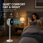 Adjustable Standing Fan with Oscillation – Quiet Air Circulator