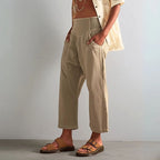 Amber - Women's High Waist Cropped Straight Pants