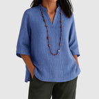 Amber - Women’s Relaxed Fit Tunic Blouse