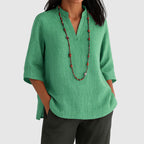 Amber - Women’s Relaxed Fit Tunic Blouse