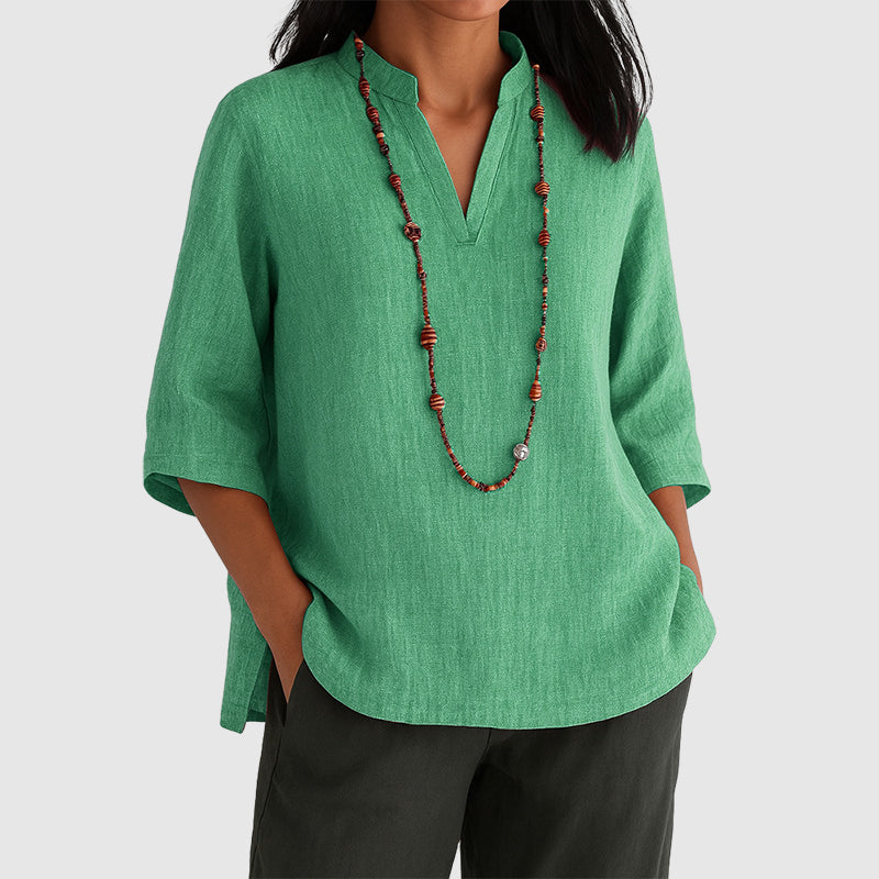 Amber - Women’s Relaxed Fit Tunic Blouse