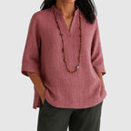 Amber - Women’s Relaxed Fit Tunic Blouse