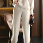 Amina - Women's Cashmere Collared Sweater & Pants Set