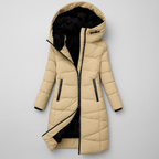 Arabella - Women's Long Puffer Jacket with Faux-Fur Lined Hood