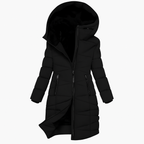 Arabella - Women's Long Puffer Jacket with Faux-Fur Lined Hood