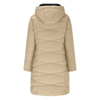 Arabella - Women's Long Puffer Jacket with Faux-Fur Lined Hood