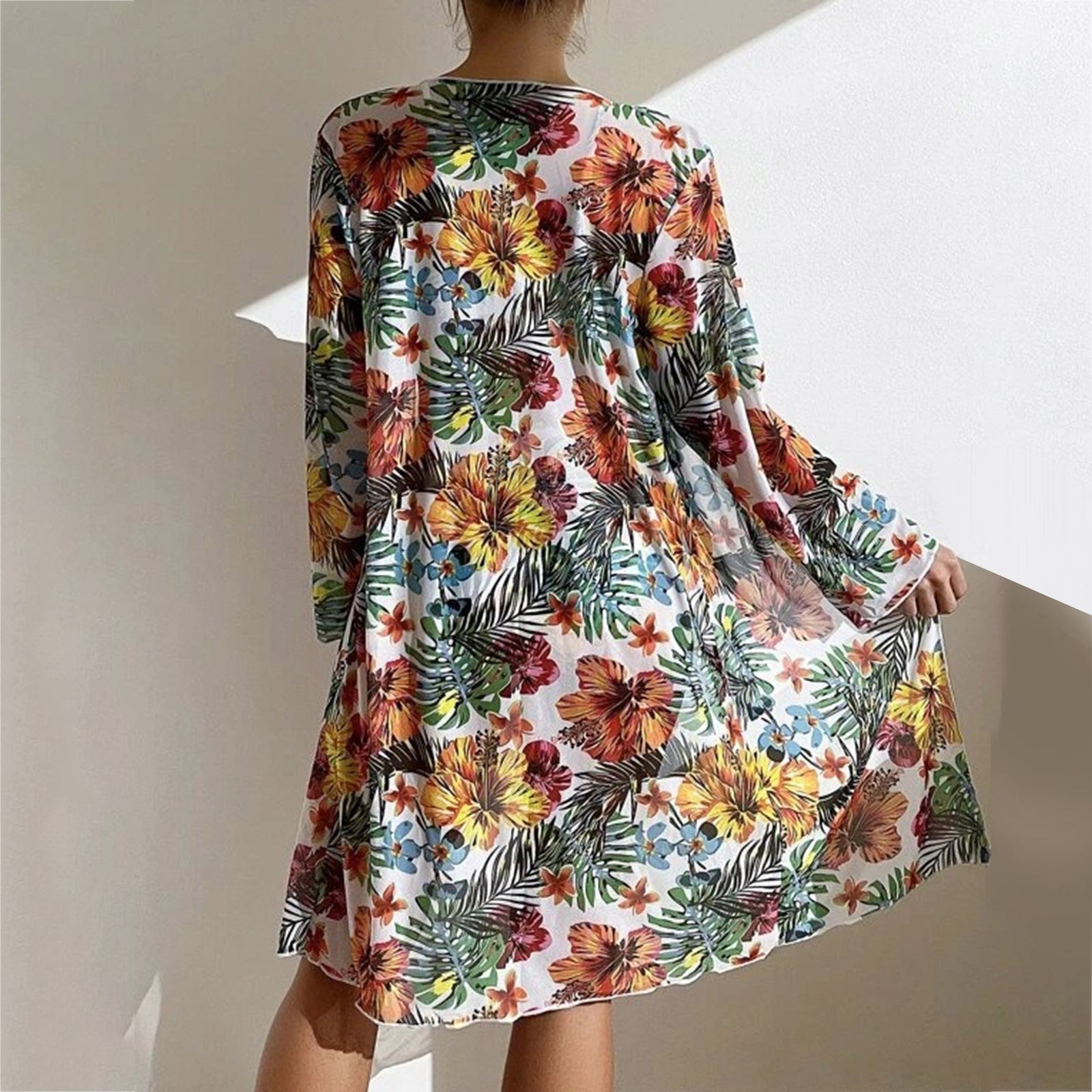 Ashley - Women’s Floral Tie Front Bikini Set