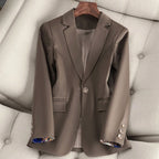 Ashley Monroe Elegant One-Button Blazer