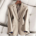 Ashley Monroe Elegant One-Button Blazer