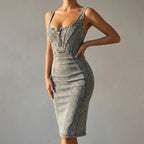 Ashley Monroe Fitted Denim Dress