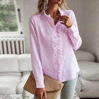 Ashley Monroe Long Sleeve Ruffle Front Shirt
