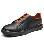 Austin - Men's Elastic Lace Leather Everyday Sneakers