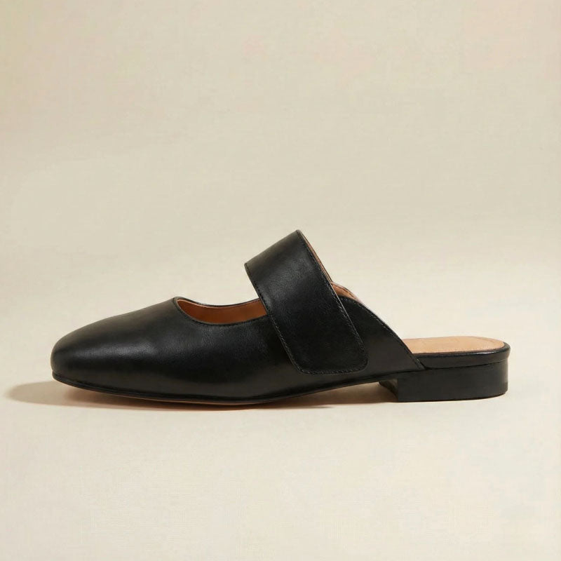 Brielle - Women's Genuine Leather Mule Flats