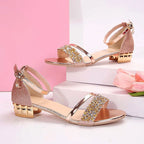 Caroline - Women's Open-Toe Ankle Strap Heeled Sandals