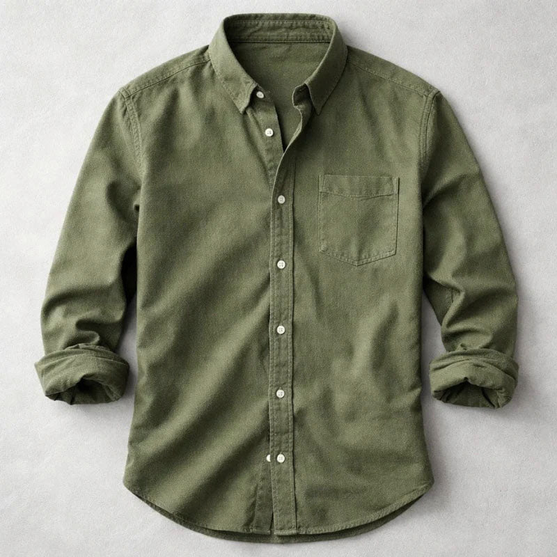 Charles - Men's Relaxed Fit Long Sleeve Shirt