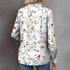Claire - Women's Floral Collared Everyday Shirt