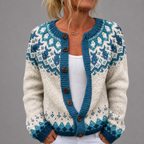 Cordula - Women's Fair Isle Knit Cardigan