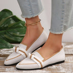 Donna - Women’s Knit Loafers with Knot Detail