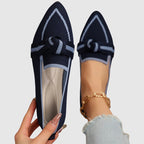 Donna - Women’s Knit Loafers with Knot Detail