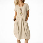 Dorothy - Women’s Short Sleeve Midi Dress