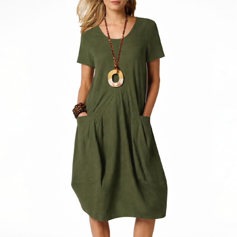 Dorothy - Women’s Short Sleeve Midi Dress