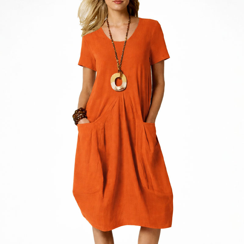 Dorothy - Women’s Short Sleeve Midi Dress