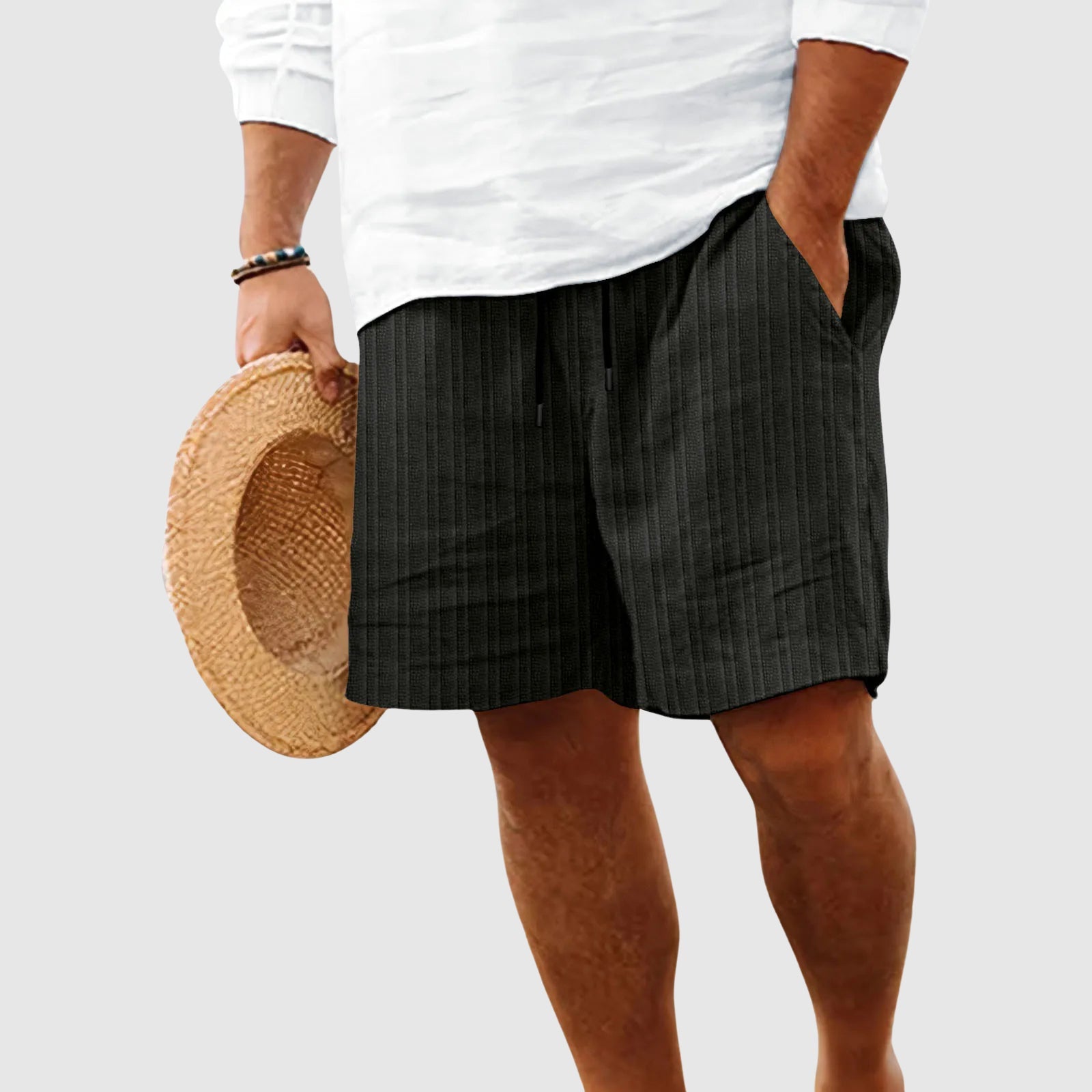 Ethan Alaric Summer Elastic Waist Shorts