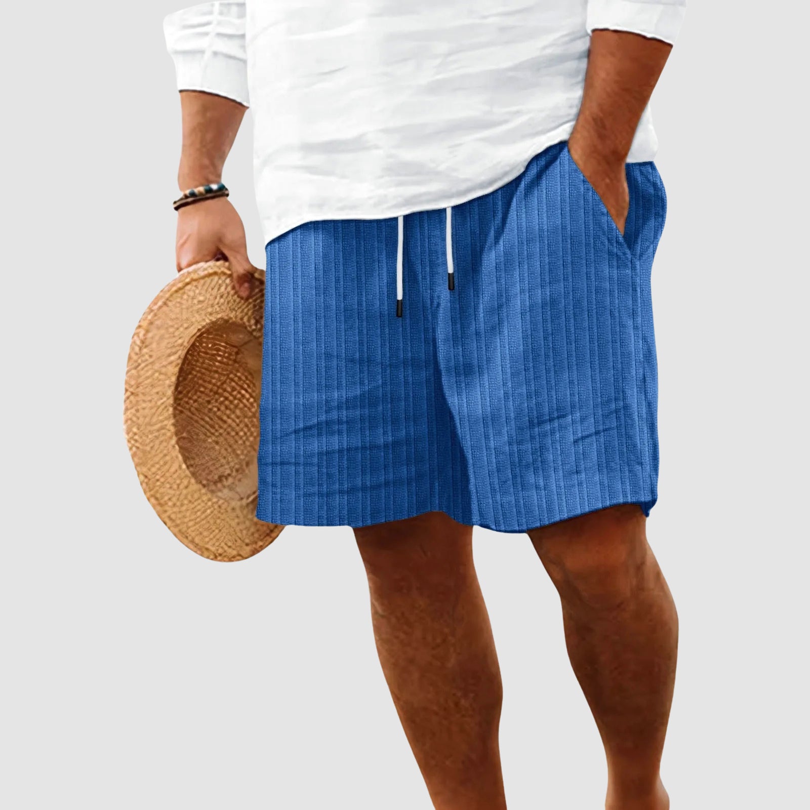 Ethan Alaric Summer Elastic Waist Shorts