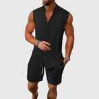 Ethan Cole Sleeveless Button-Up Set