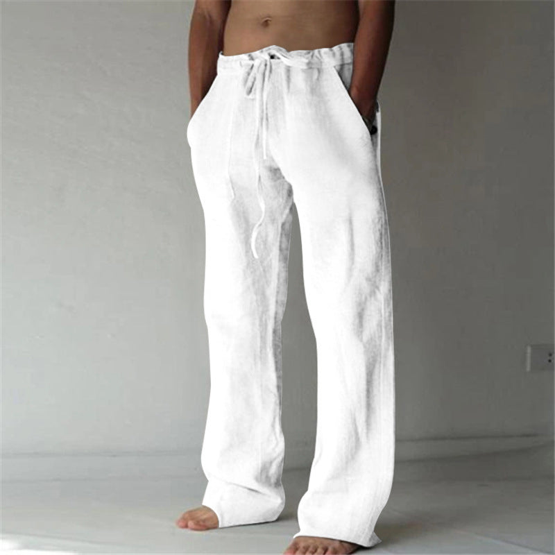 Frank - Men’s Wide-Leg Drawstring Pants with Relaxed Fit
