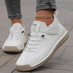 Hailey - Women’s Lace-Up Sneakers with Strap Detail