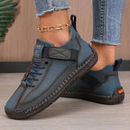 Hailey - Women’s Lace-Up Sneakers with Strap Detail