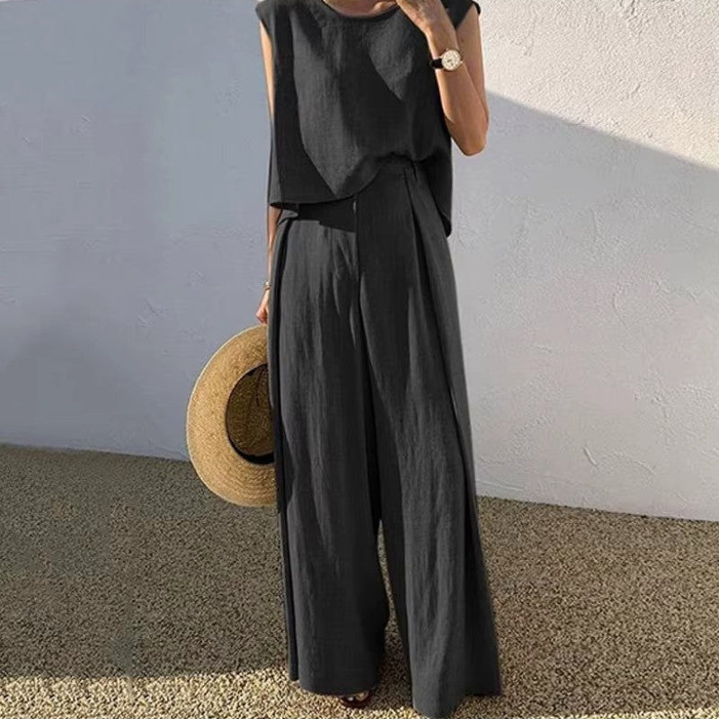 Hailey - Women's Flowing Relaxed Fit Linen Set