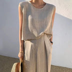Hailey - Women's Flowing Relaxed Fit Linen Set