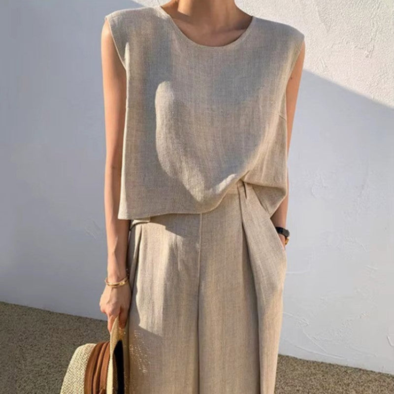 Hailey - Women's Flowing Relaxed Fit Linen Set