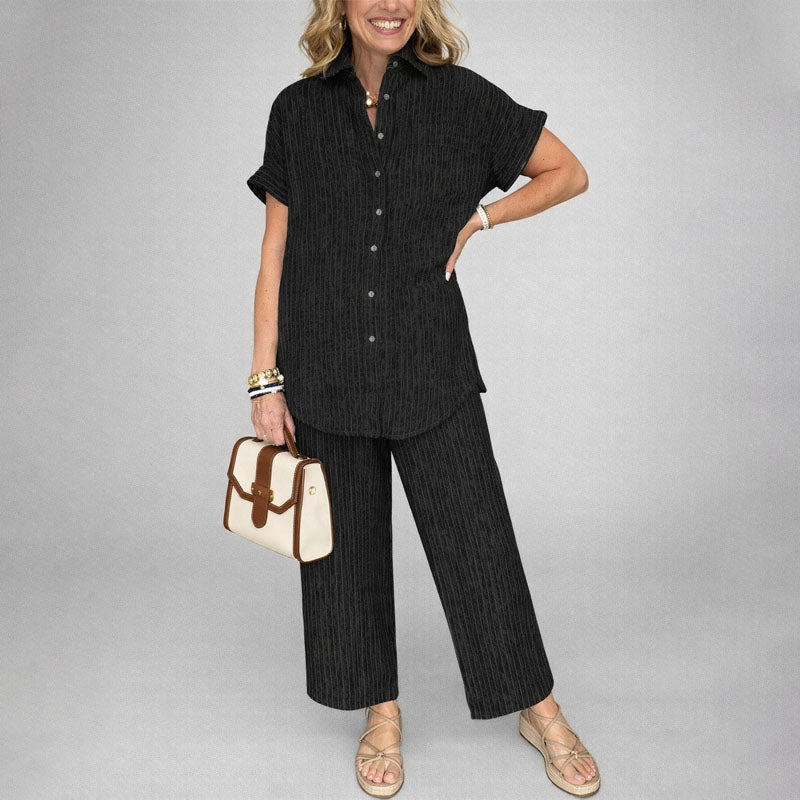 Harper - Women’s Relaxed Striped Co-Ord Set
