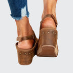 Heather - Women's Open Toe Platform Sandals