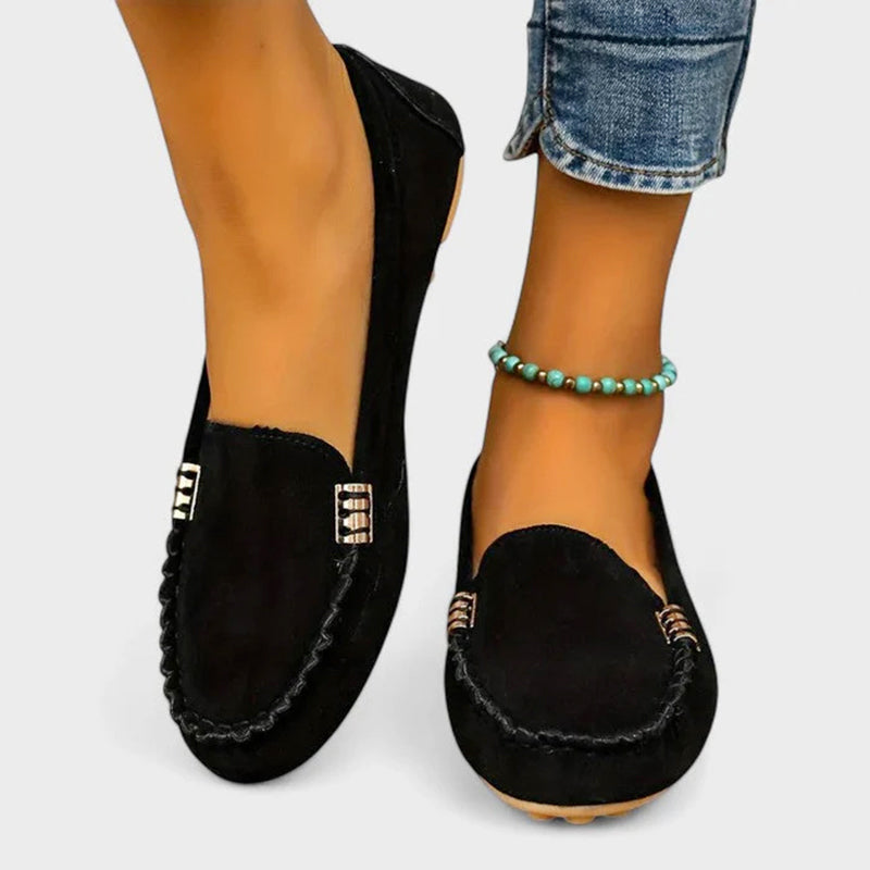 Iris - Women’s Slip On Moccasin Flat Shoes