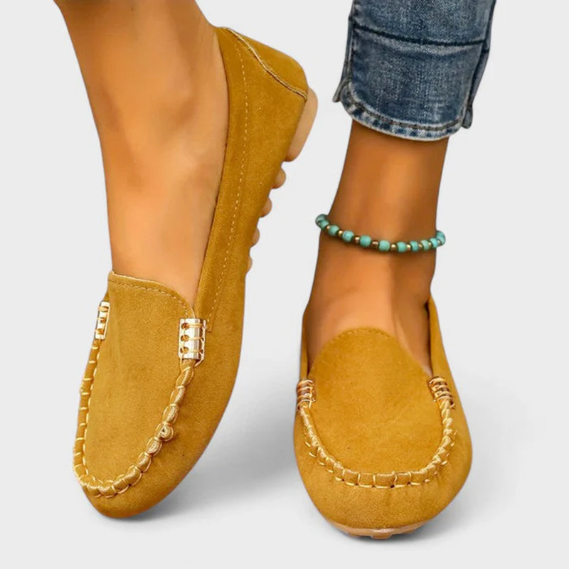 Iris - Women’s Slip On Moccasin Flat Shoes