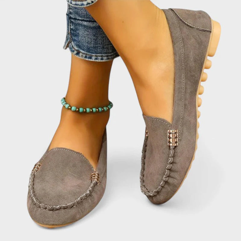 Iris - Women’s Slip On Moccasin Flat Shoes