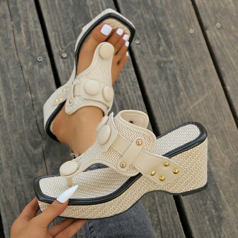 Isabella - Women's Casual Platform Flip-Flop Sandals