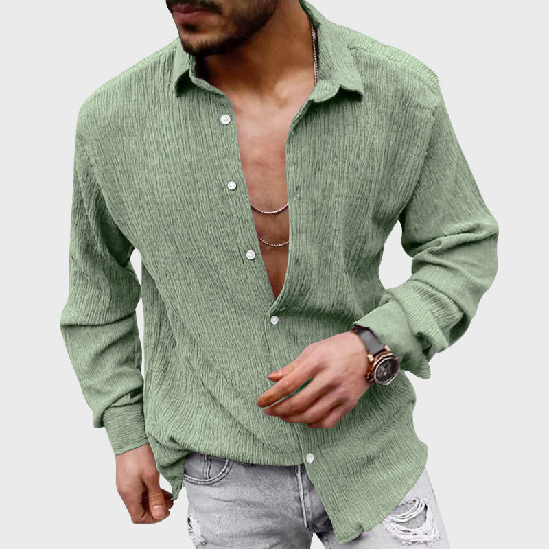 Jake Ross Casual Textured Button Shirt
