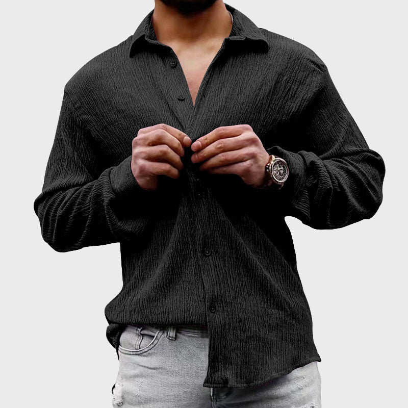 Jake Ross Casual Textured Button Shirt