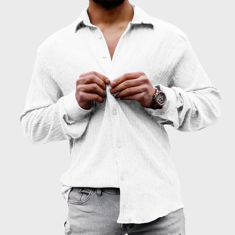 Jake Ross Casual Textured Button Shirt