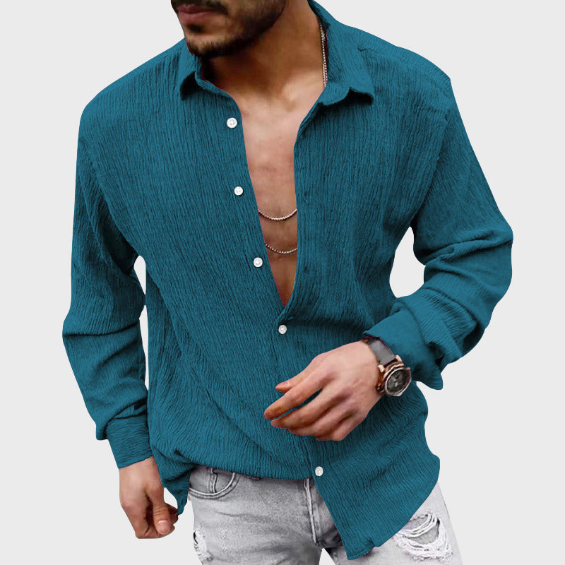 Jake Ross Casual Textured Button Shirt