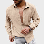 Jake Ross Casual Textured Button Shirt