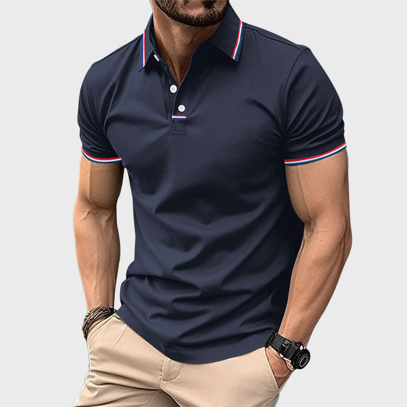 Jake Ross Classic Striped Polo Shirt