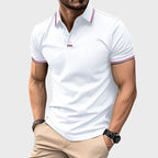 Jake Ross Classic Striped Polo Shirt